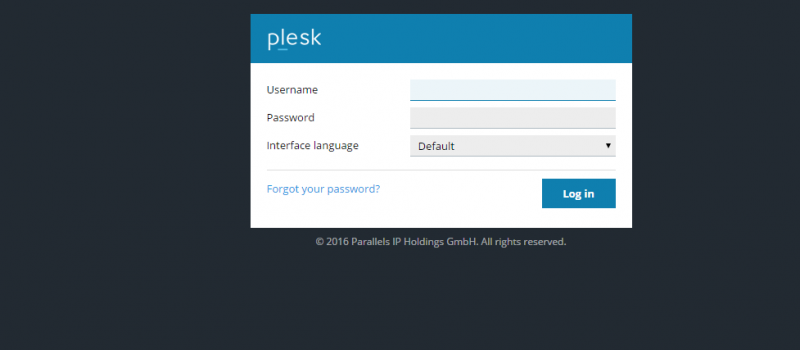 login into your plesk control panel
