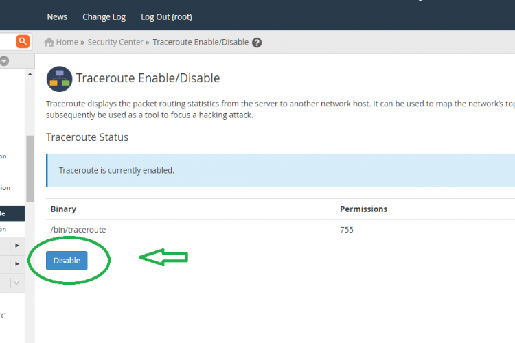 Tracroute_Disable