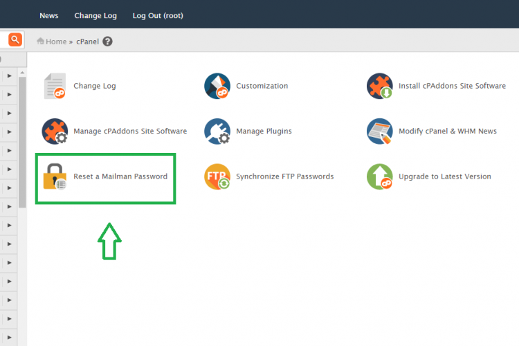 cPanel_Reset_Mailman