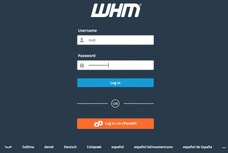 login-to-whm