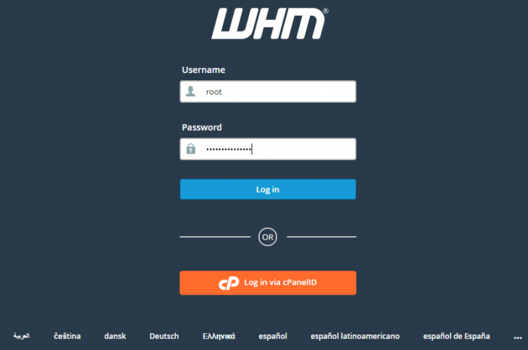 login-to-whm